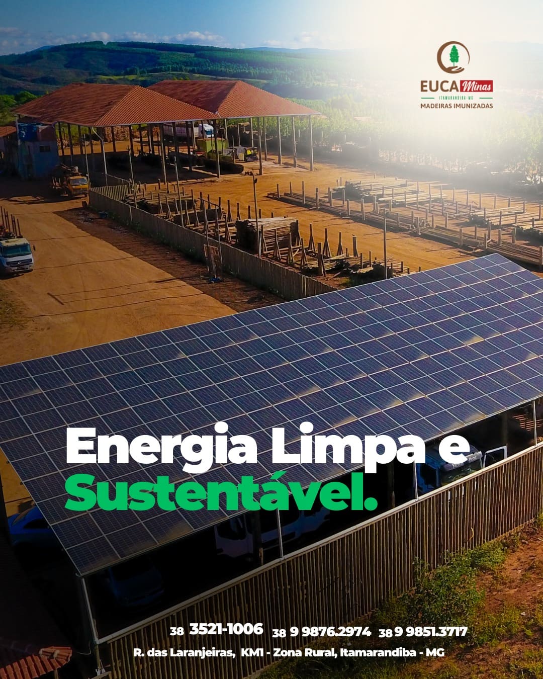 Uso de Energia Solar Fotovoltaica na Eucaminas